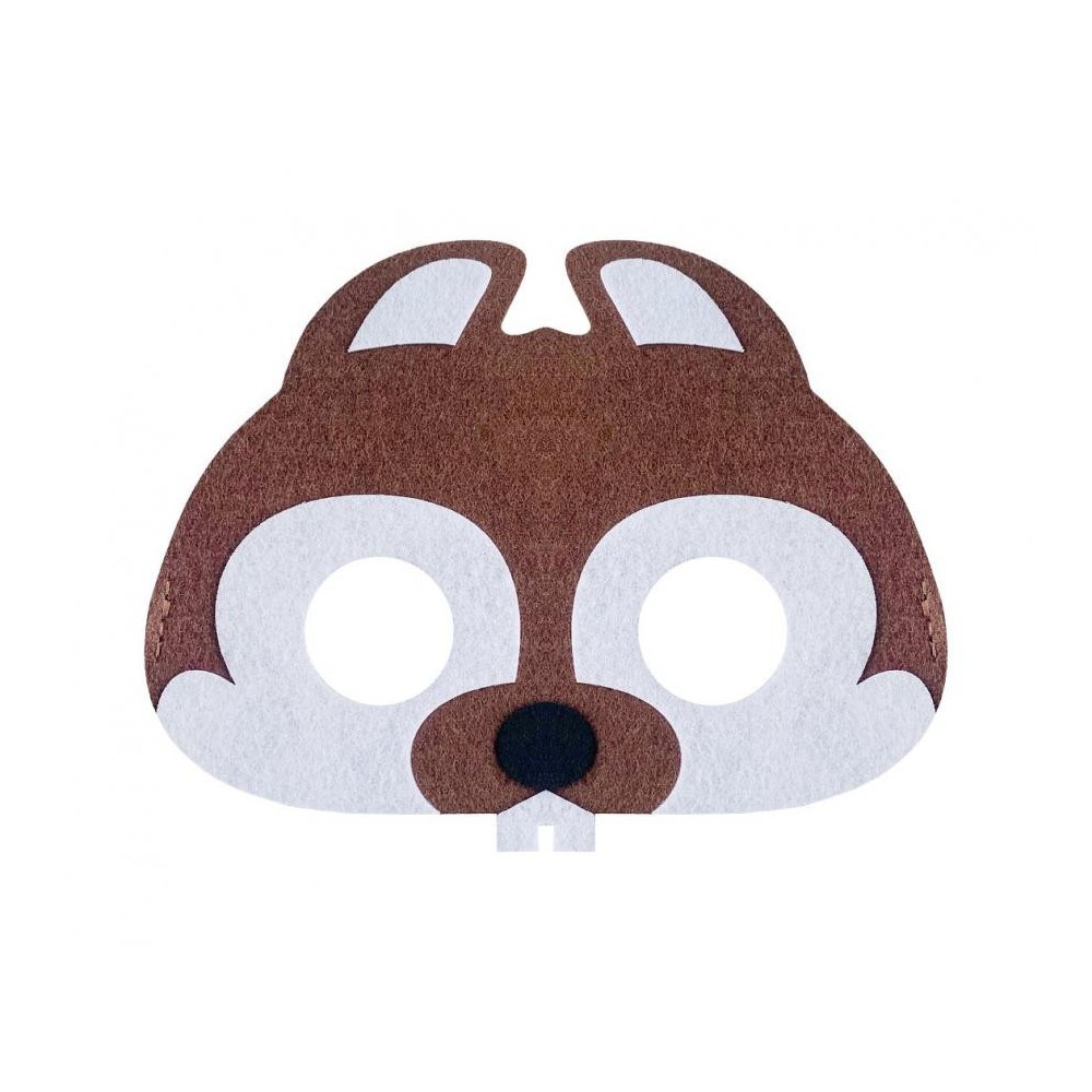 Animals Beaver, Felt Mask 17.5 cm