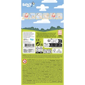 Bluey Chill tattoo, set of 12