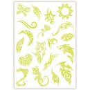 Crazy Chic Wolf Glow-in-the-dark tattoo Clementoni