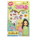 Colour Besties Love Girly Tattoo Set 2 Sheets