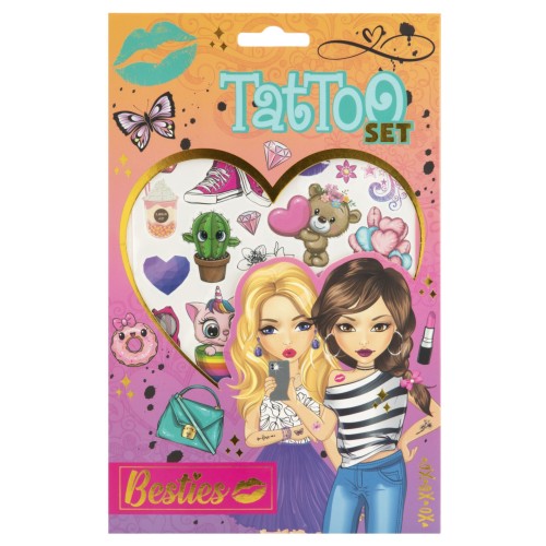 Colour Besties Girls' Tattoo Set 2 Sheets