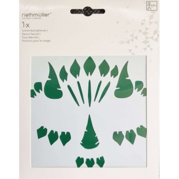 Party Dinosaur Face Tattoo