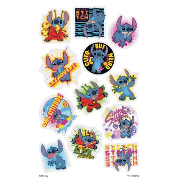 Disney Lilo and Stitch Extrovert tattoo set of 12