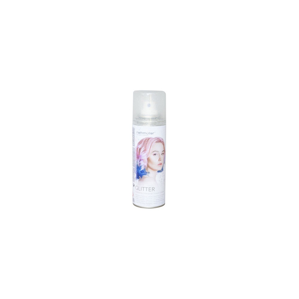 Colour Silver Glitter Hairspray, 100 ml