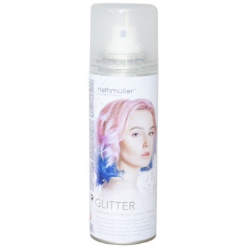 Colour Silver Glitter Hairspray, 100 ml