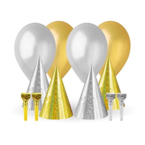 Party Gold-Silver Gold-Silver Set 12 pieces