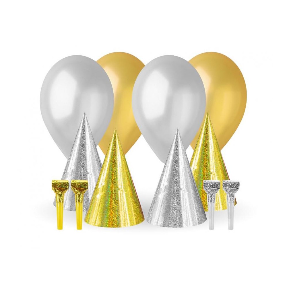 Party Gold-Silver Gold-Silver Set 12 pieces