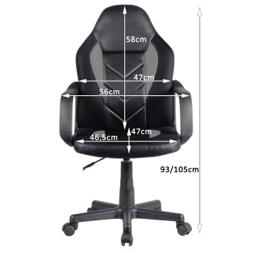 FOTEL GAMINGOWY F4G FG-C18 CZARNY