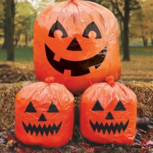 Halloween decorative leaf bag 3-piece set