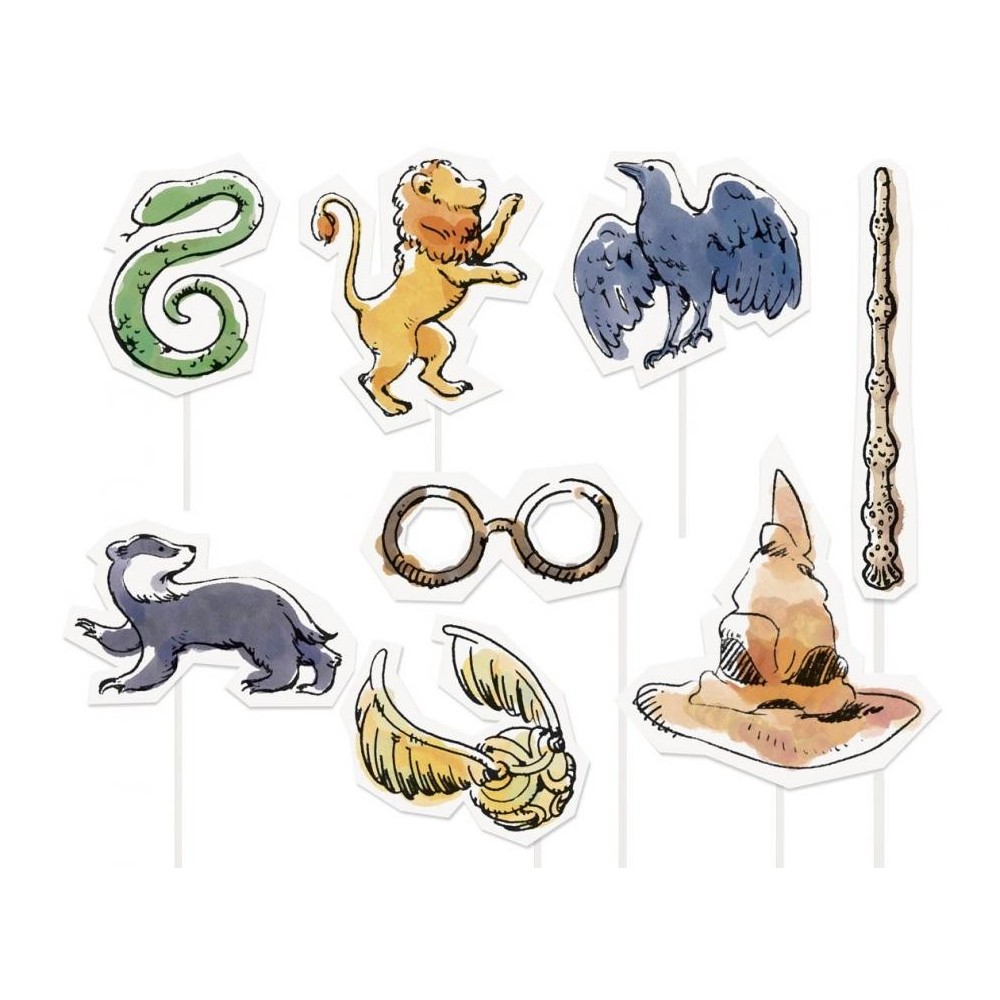 Harry Potter Figure photo accessory 8-piece set