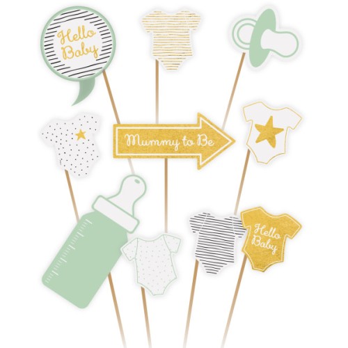 Baby Hello photo accessory set of 10