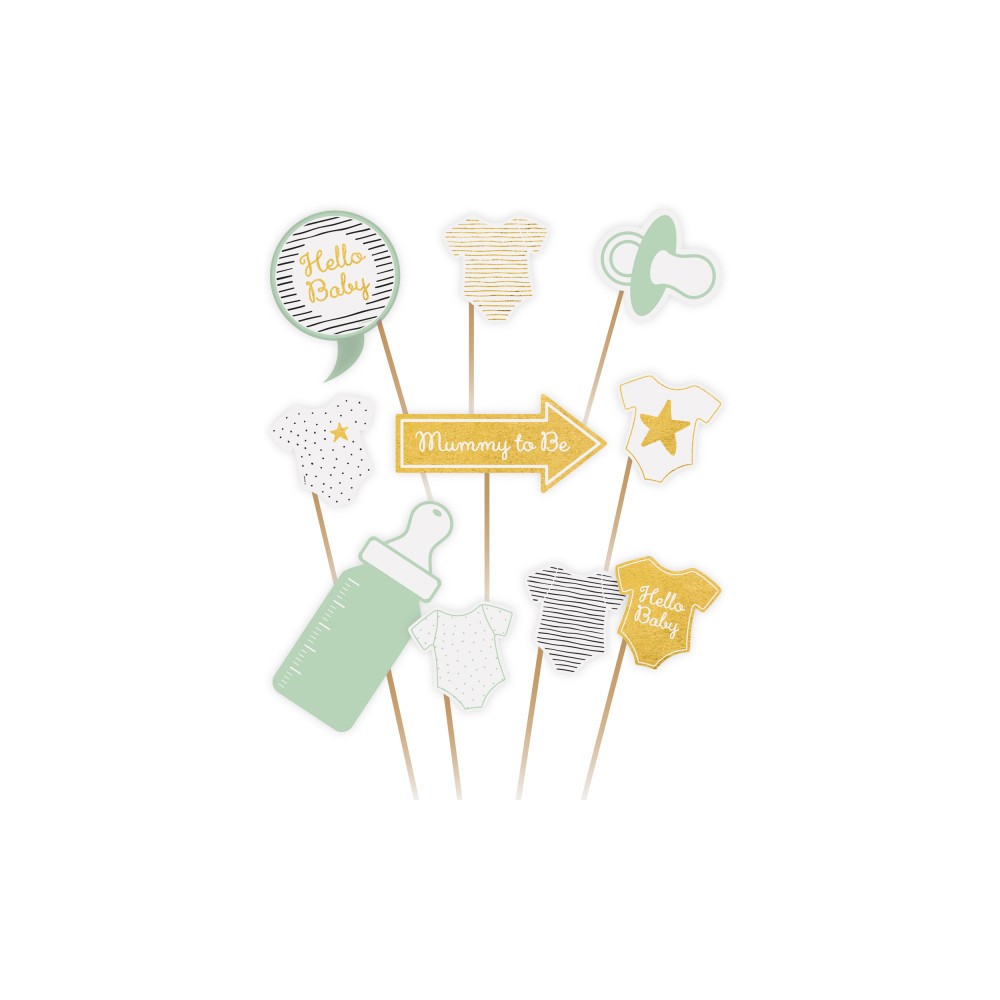 Baby Hello photo accessory set of 10