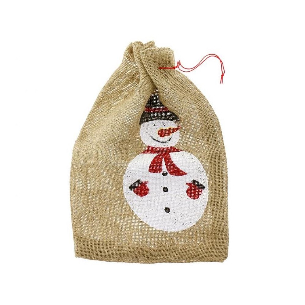 Christmas Snowman, Snowman Sack 50 cm
