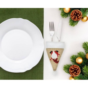 Christmas Gnome, Cutlery Jacket 11 cm