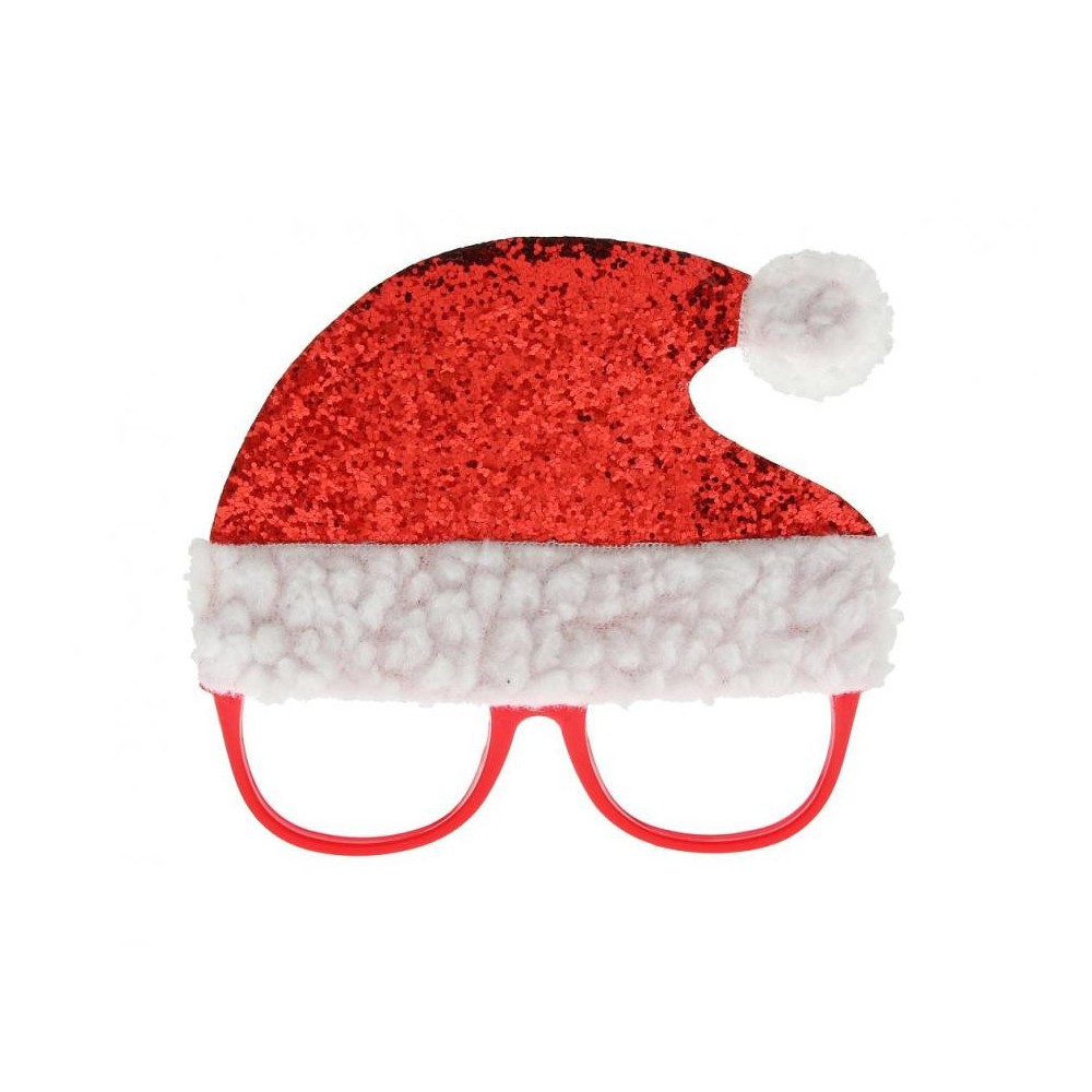 Christmas Santa hat with glasses