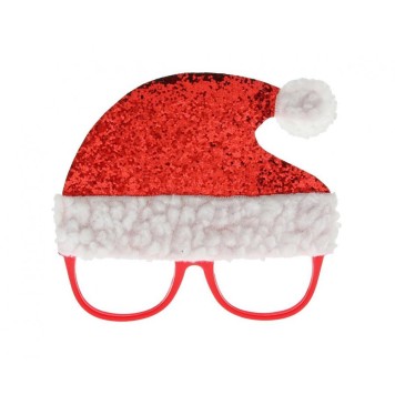 Christmas Santa hat with glasses