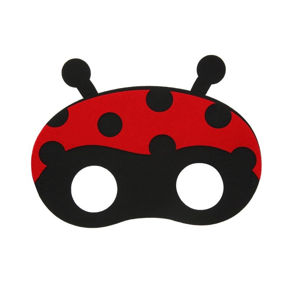 Animals Ladybug Ladybug felt mask 18.5 cm