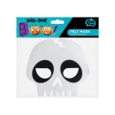 Skull White filc mask 18 cm
