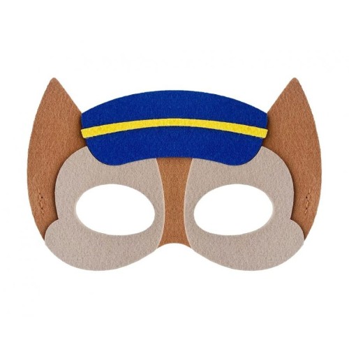 Animals Dog Brigade Police Dog Felt Mask 18 cm