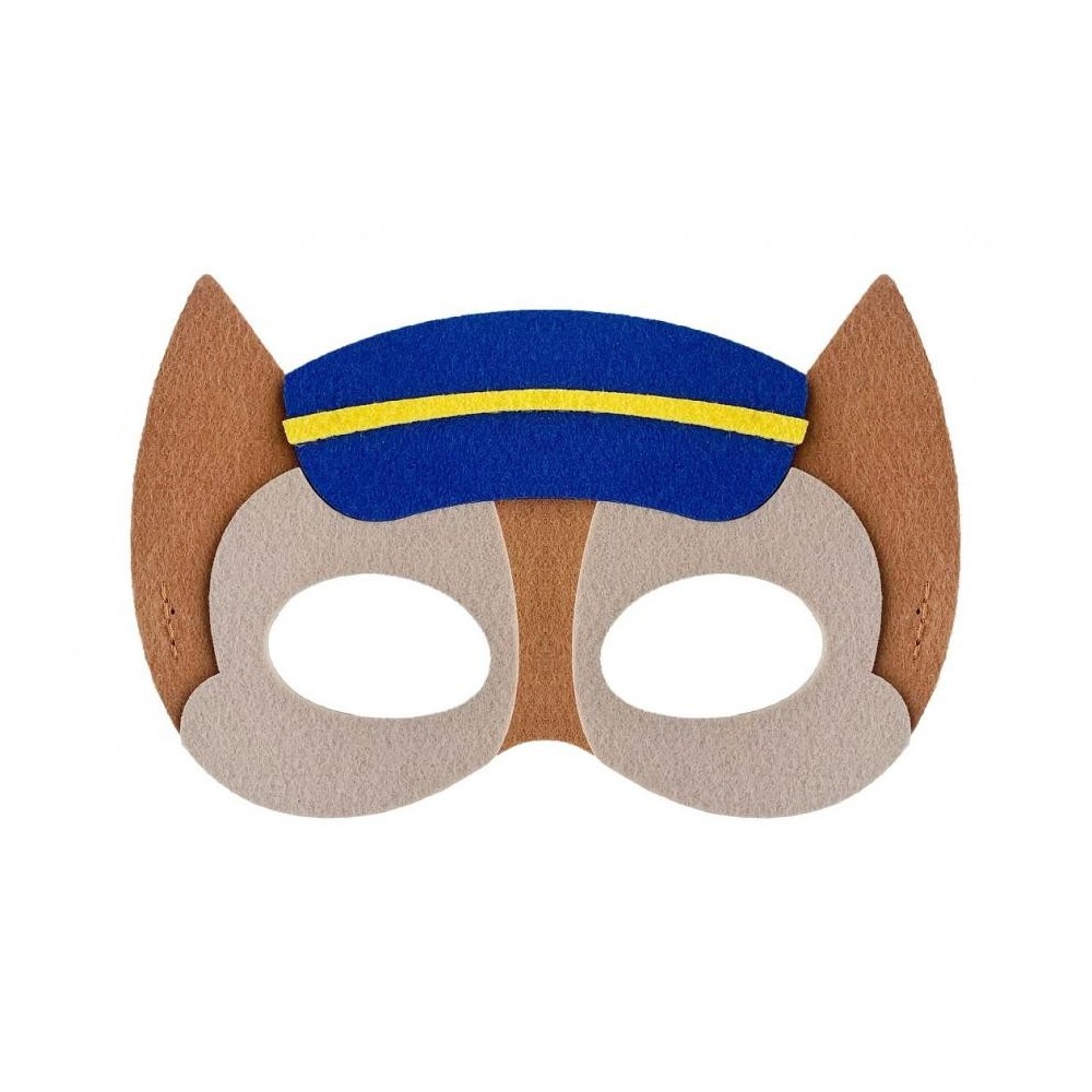 Animals Dog Brigade Police Dog Felt Mask 18 cm