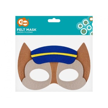 Animals Dog Brigade Police Dog Felt Mask 18 cm