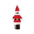 Christmas Red Santa Claus costume for bottles 30x24 cm