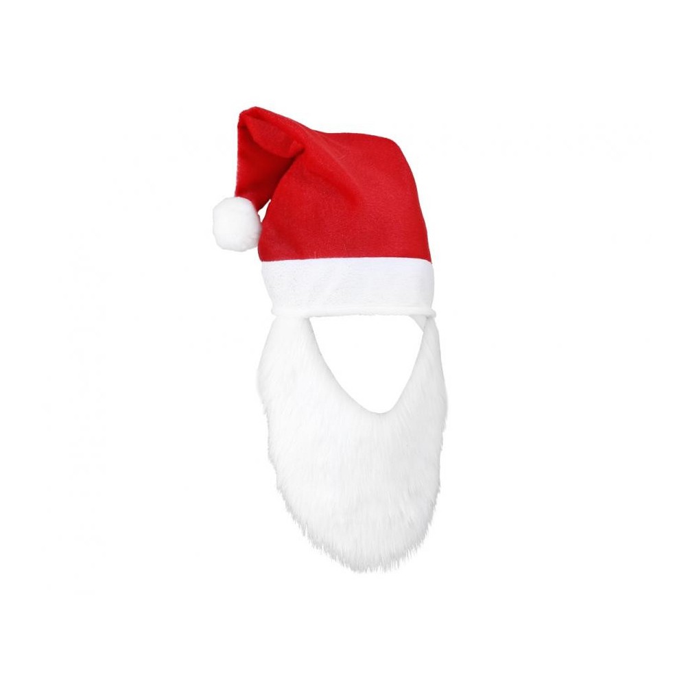 Christmas Santa hat with beard