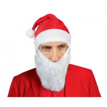 Christmas Santa hat with beard