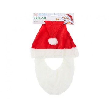 Christmas Santa hat with beard