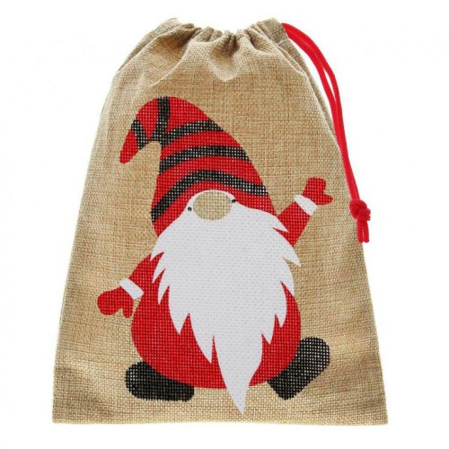 Christmas Gnome Santa sack 24 cm