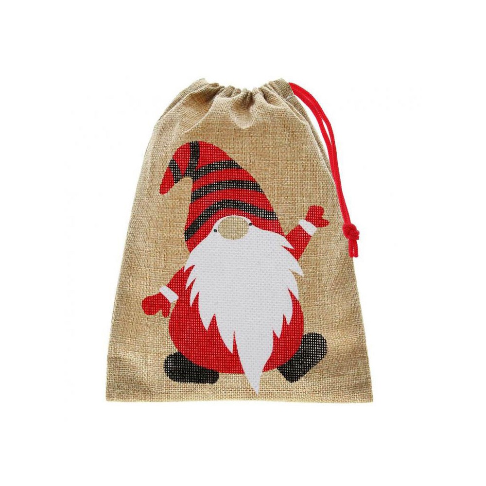 Christmas Gnome Santa sack 24 cm