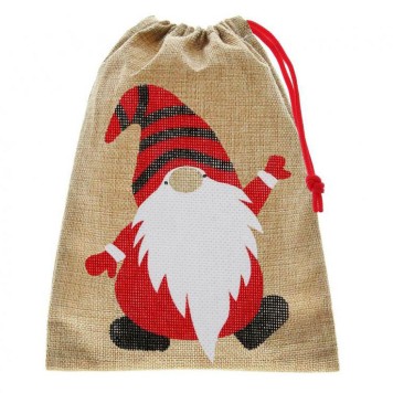 Christmas Gnome Santa sack 24 cm