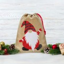 Christmas Gnome Santa sack 24 cm