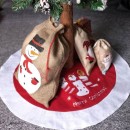 Christmas Gnome Santa sack 24 cm