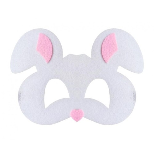 Animals Rabbit, Felt Mask 18.5 cm
