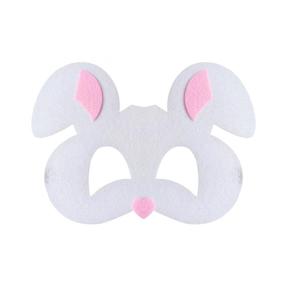 Animals Rabbit, Felt Mask 18.5 cm