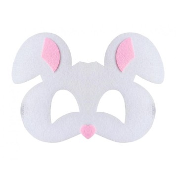 Animals Rabbit, Felt Mask 18.5 cm