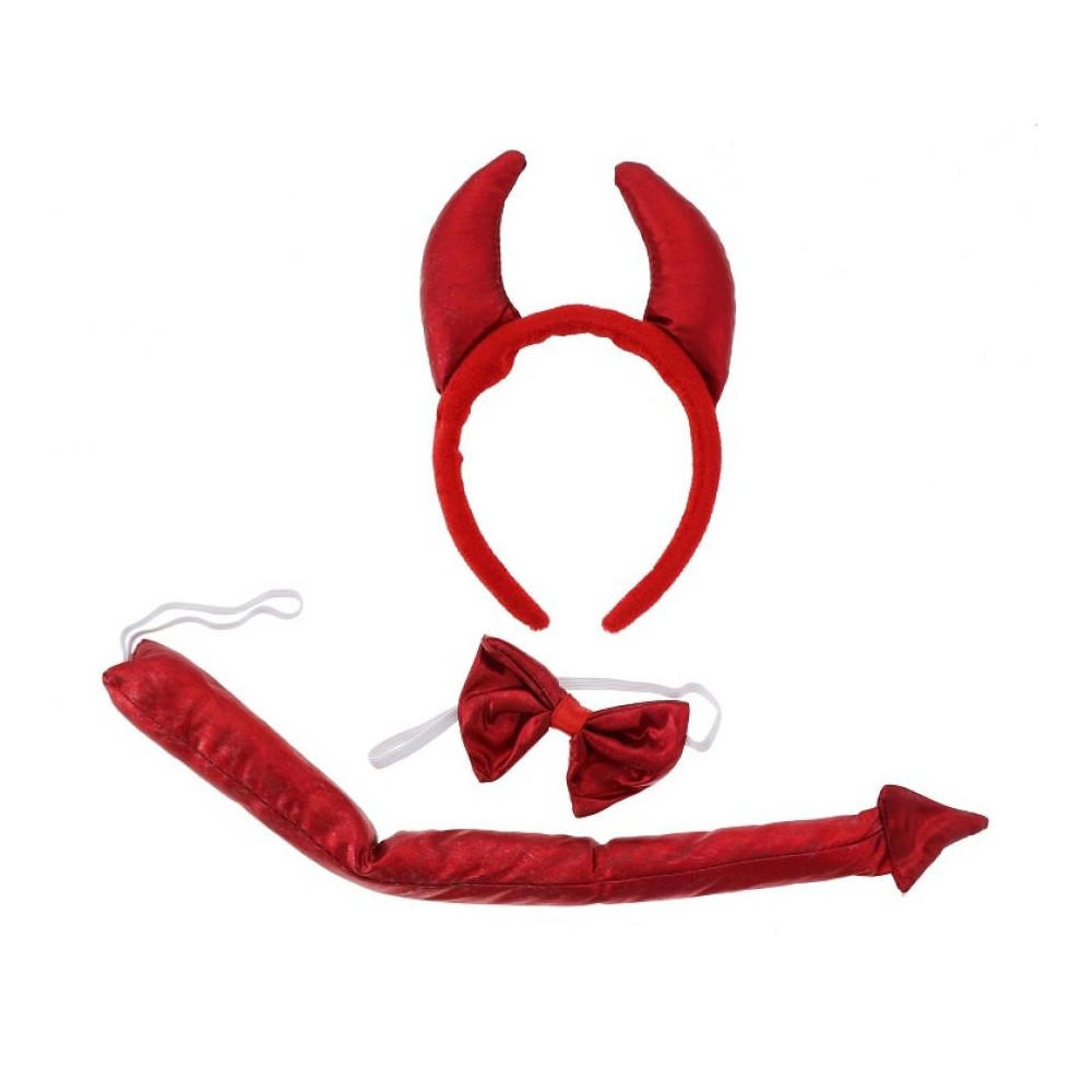 Devil Satin costume accessory set