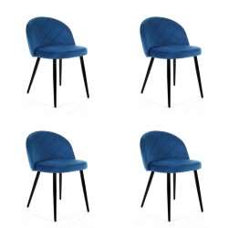 4x KRZESŁO SJ.077 GRANATOWY