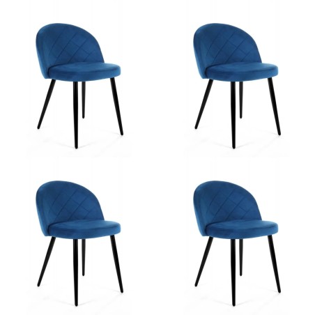 4x KRZESŁO SJ.077 GRANATOWY