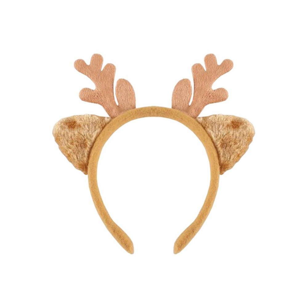 Christmas Light Brown Reindeer Headband
