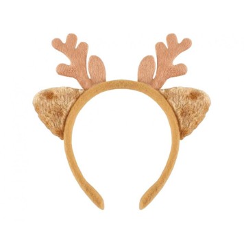 Christmas Light Brown Reindeer Headband