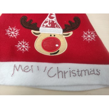 Christmas Reindeer Reindeer Santa Hat Grade II
