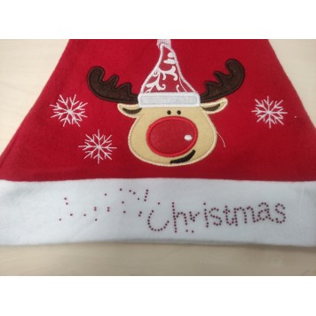 Christmas Reindeer Reindeer Santa Hat Grade II