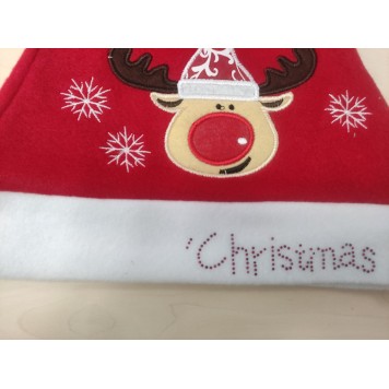 Christmas Reindeer Reindeer Santa Hat Grade II