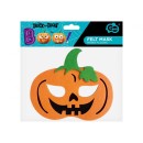 Halloween Scary Pumpkin, Felt Mask 18 cm