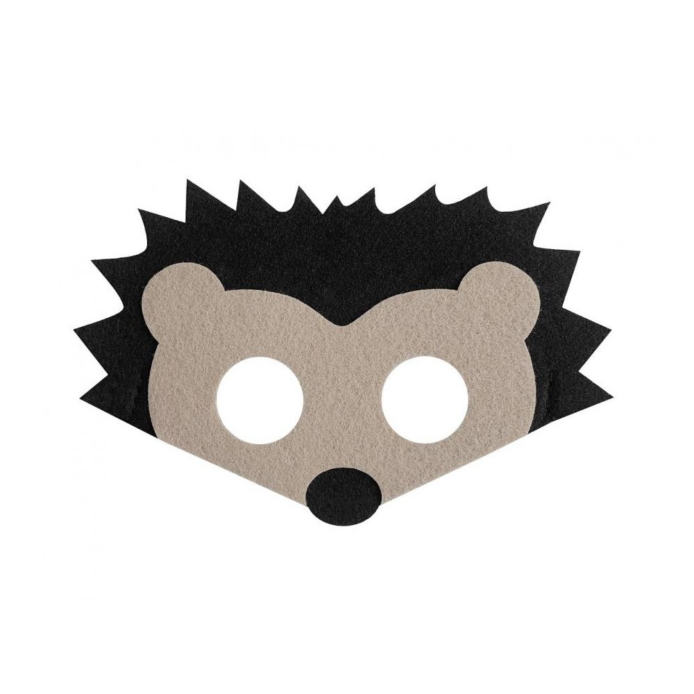 Animals Hedgehog Hedgehog felt mask 17.5 cm