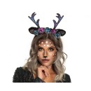 Christmas Rose Reindeer Antler Headband