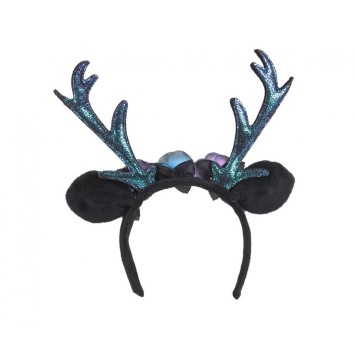 Christmas Rose Reindeer Antler Headband