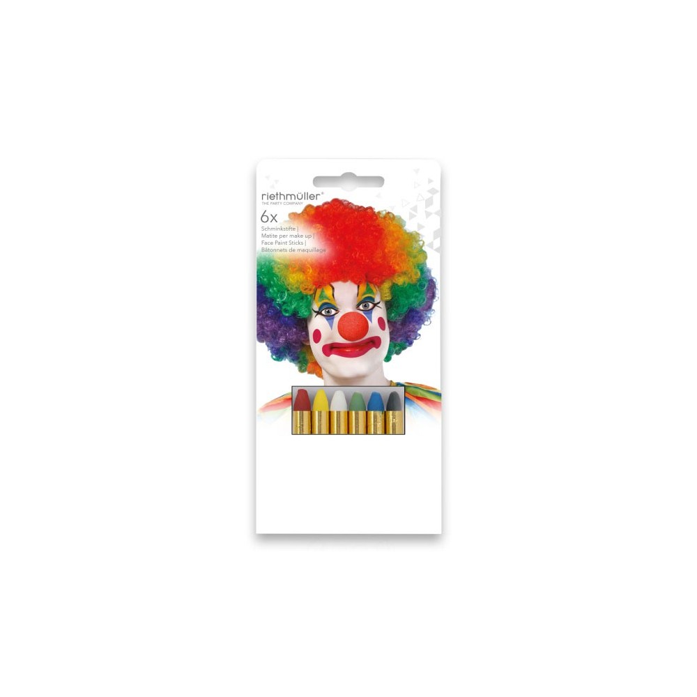 Party Colorful face painting set 6 pieces